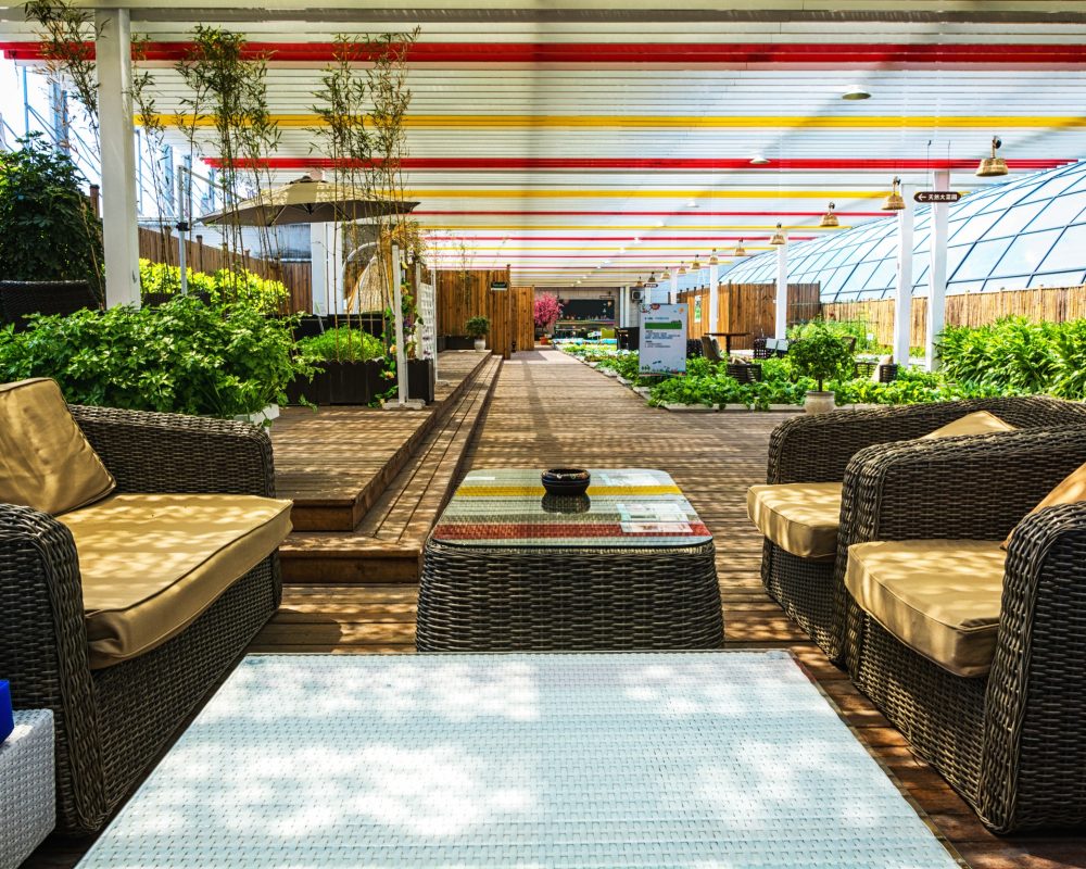 Hotel lobby interior